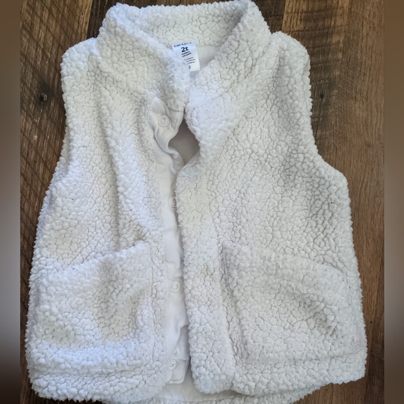 Designer toddler girls sweatshirt and vest bundle - Picture 2 of 8